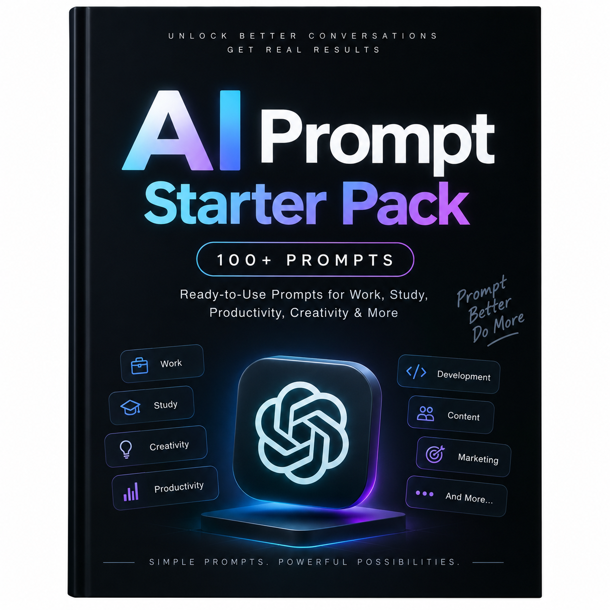 AI Prompt Starter Pack — 100+ Prompts
